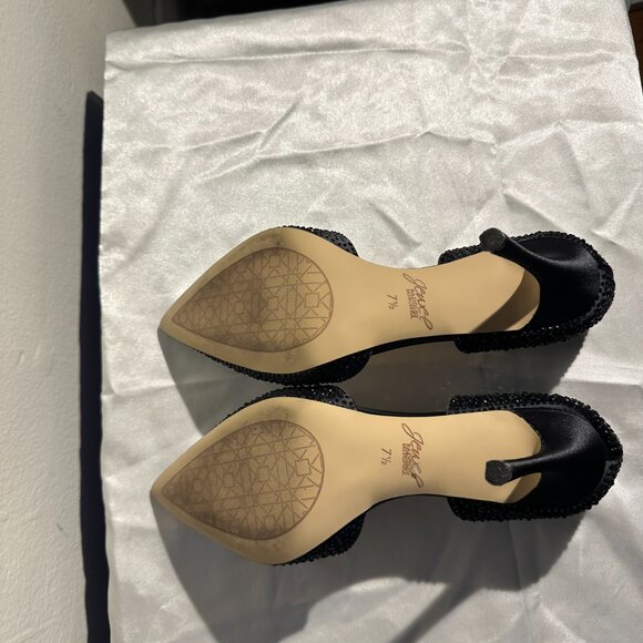 Jewel by Badgley Mischka Black Crystal Heels – Size 7.5 - Picture 8 of 8